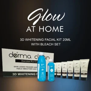 derma clean 3d facial 20ml with bleach set