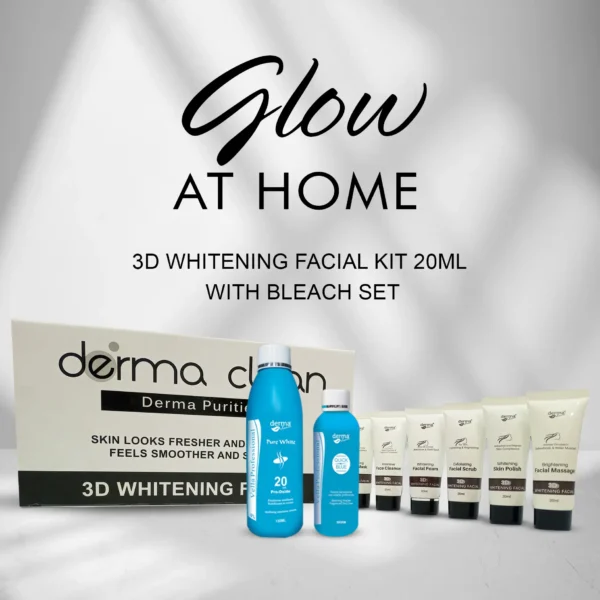 Glow At Home |  3D Facial Trial Kit + Bleach Set